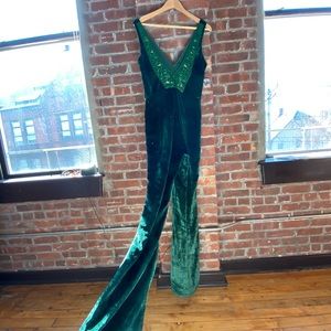 Free People x Brenda Knight Emerald Jumpsuit